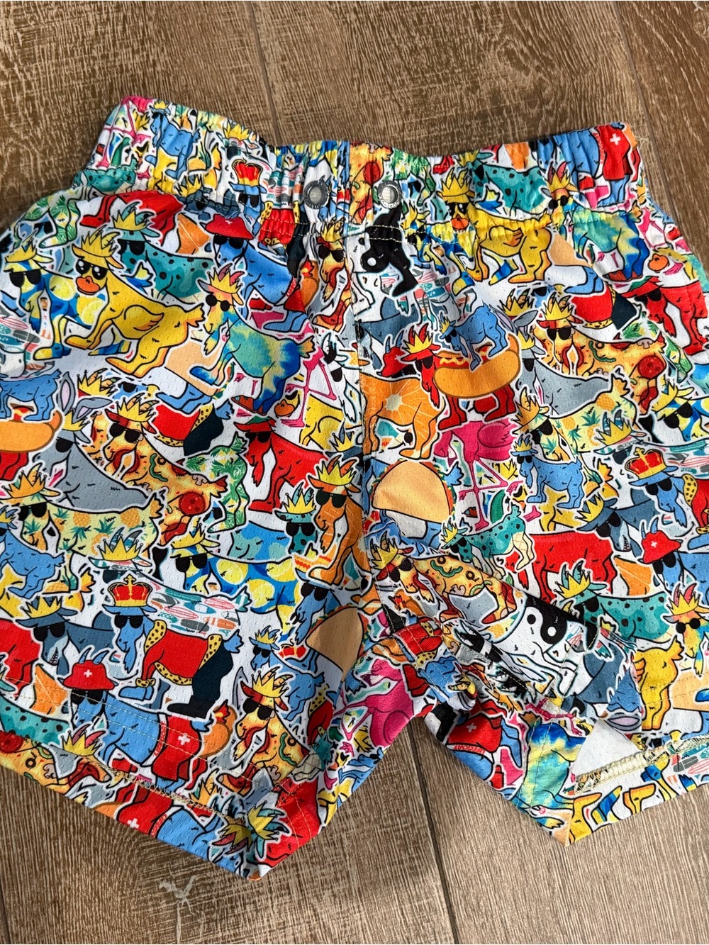 Goat USA Kids Multicolor Printed Shorts - Fun Animal Pattern